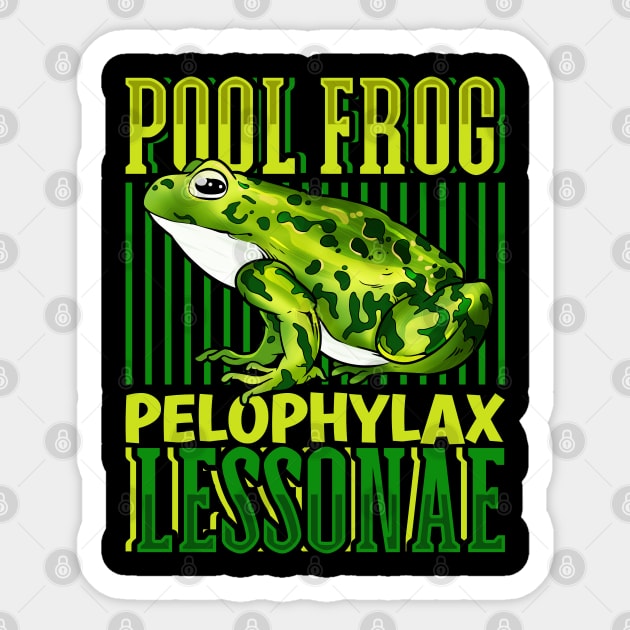 Pool Frog Sticker by Modern Medieval Design